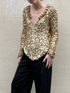 ANNA MOLINARI SEQUIN PARTY TOP 2000