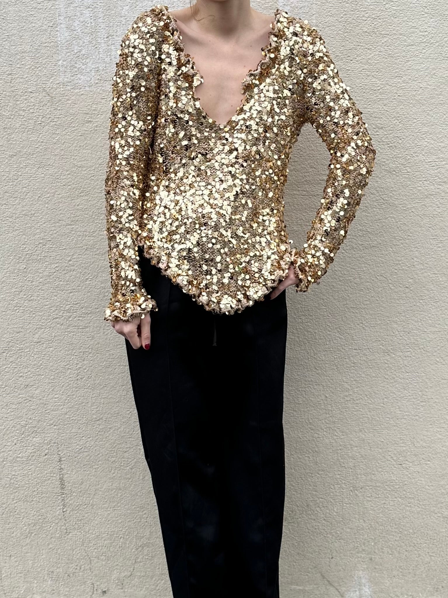 ANNA MOLINARI SEQUIN PARTY TOP 2000