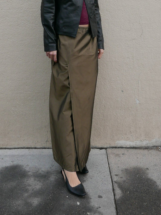 AGNES B MAXI SILK SKIRT