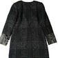 CHANEL TWEED BLAZER WITH SILK NECKLINE